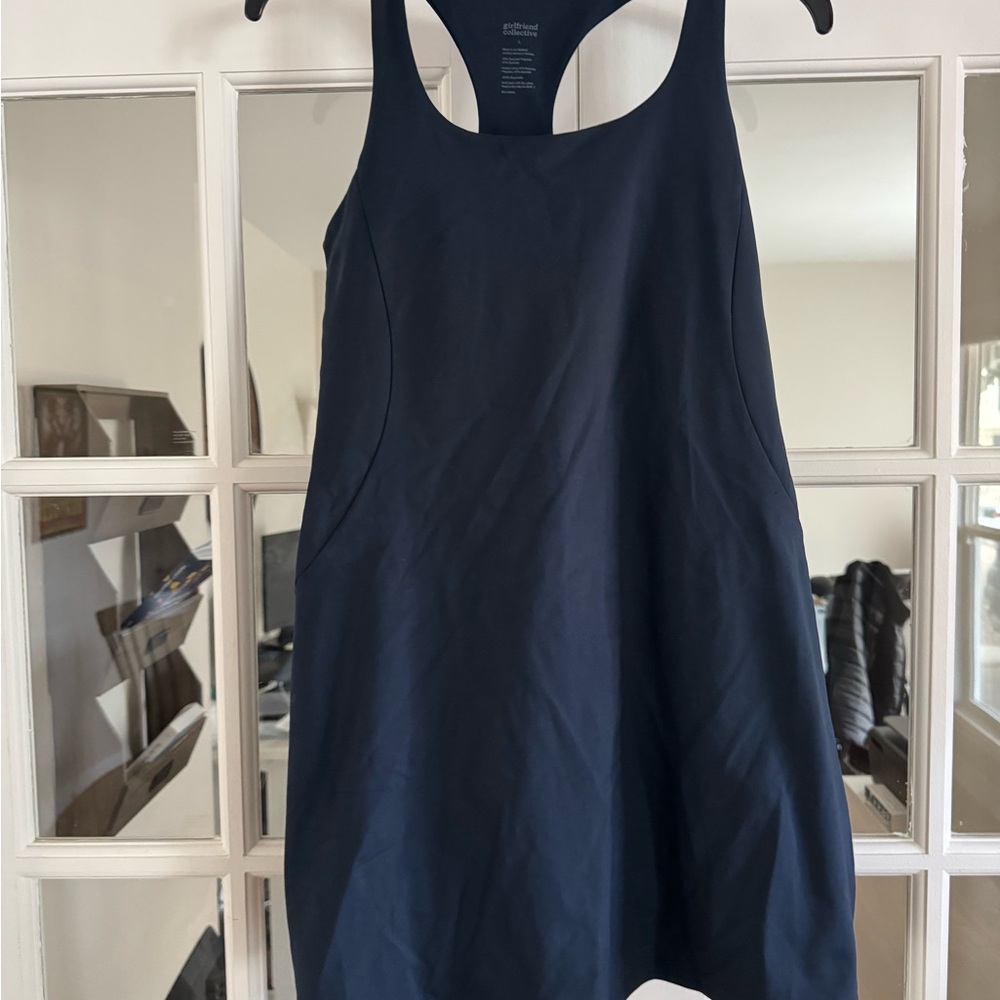 Girlfriend Collective Navy Sports Dress